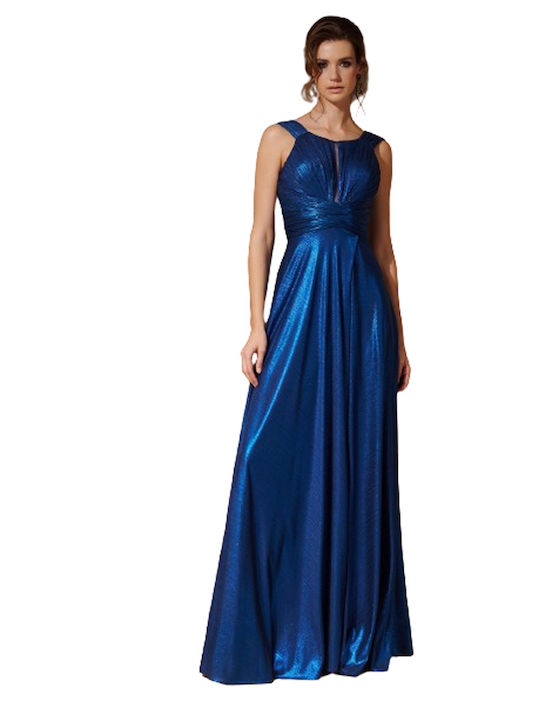 Kalliope Sommer Maxi Kleid Blau