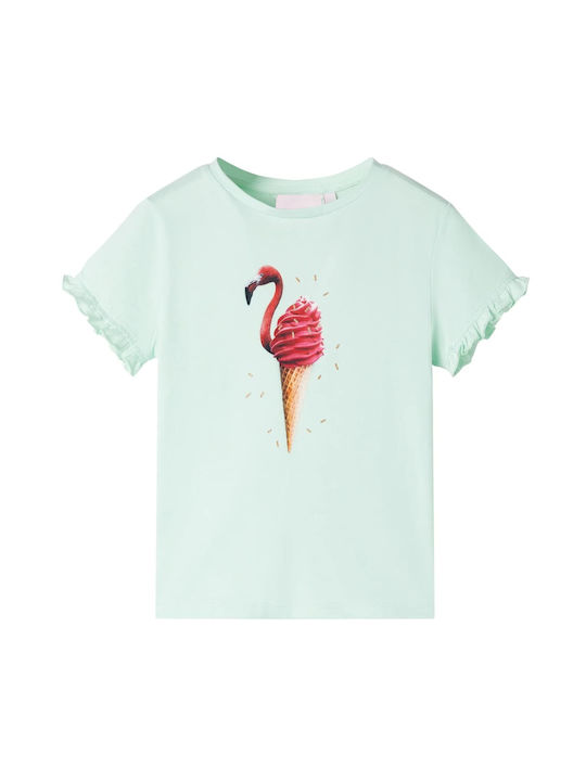 vidaXL Kids T-shirt Light Mint Colour