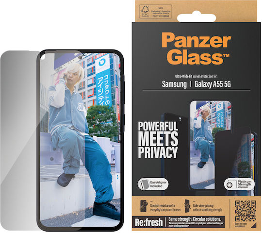 Panzerglass Privacy Screen Protector Samsung A55 5g Ultra-wide Fit