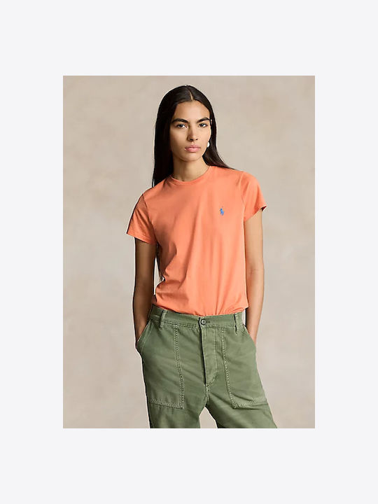 Ralph Lauren Γυναικεία Μπλούζα Βαμβακερή Πορτοκαλί