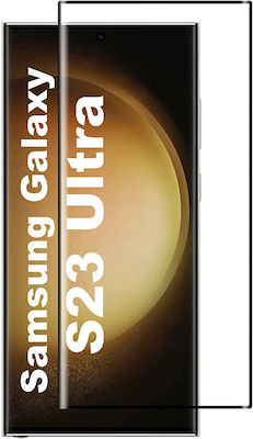 Curved Full Glue Full Face Tempered Glass Μαύρο (Galaxy S23 Ultra)