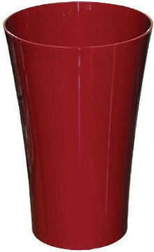 Marhome Decorative Vase Red 12x12x18.5cm
