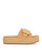 Flache Sandalen für Damen in Beige Farbe
