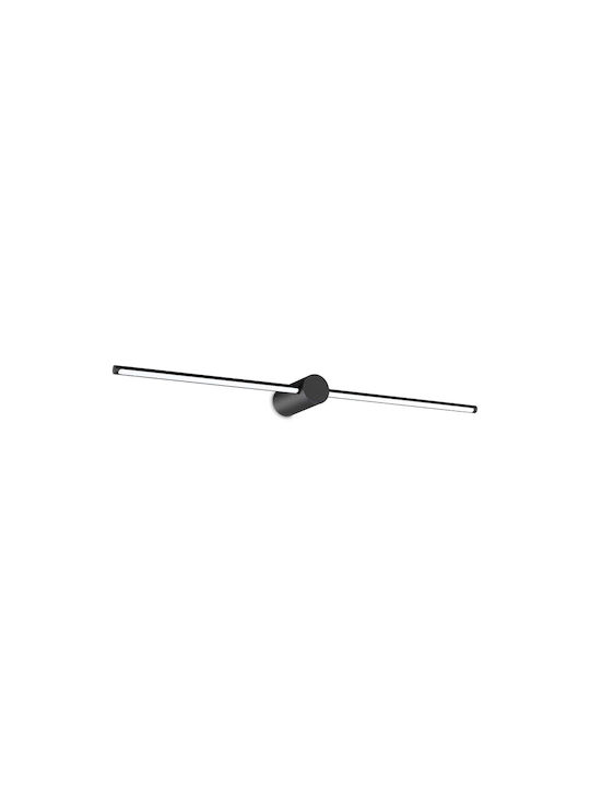 Ideal Lux Modern Lamp Bathroom with Integrated LED and Warm White Light Black 75x11x5.5cm