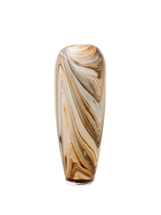 Zen Collection Decorative Vase Χειροποιητο Beige 17x45cm