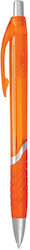 Pillar Orange With Silver Clip With Blue Ink