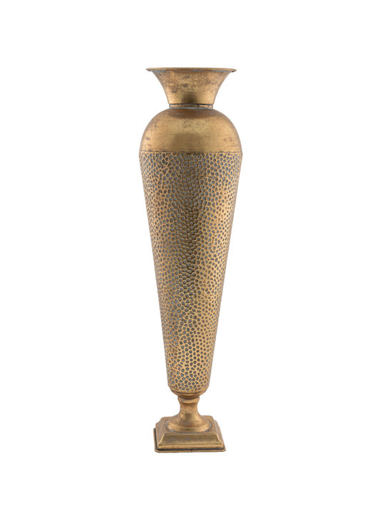 Zen Collection Decorative Vase Αμφωρεας Gold 18x52cm