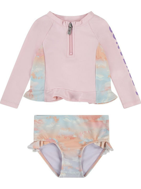 Converse Rash Guards Kids Swimwear Swimwear Set Pink