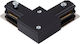 Inlight Track Connector for Lighting Fixtures Black TC1-029-Black