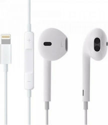 Jellico In-ear Handsfree Ακουστικά με Βύσμα Lightning Λευκό