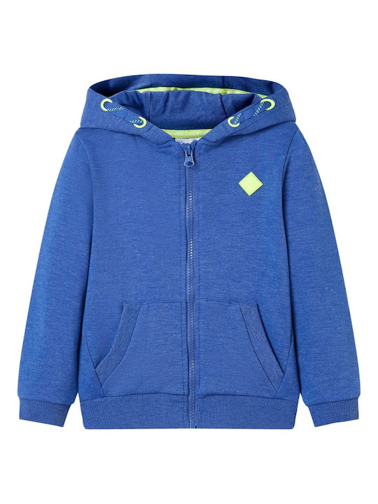 vidaXL Kids Sweatshirt Cardigan with Hood Blue