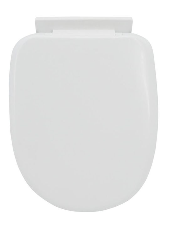 Ankor Plastic Soft Close Toilet Seat White 43.5cm