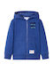 vidaXL Kids Sweatshirt Cardigan with Hood Dark blue