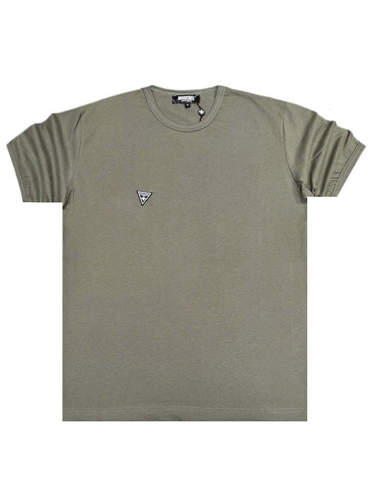 Magic Bee Men's Short Sleeve T-shirt Khaki