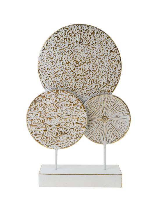 Zen Collection Διακοσμητικό Χώρου Κυκλοι από Μέταλλο 38.5x10.3x59cm