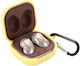 Sturzsichere Silikon-Kopfhörer-Schutzhülle mit Haken für Samsung Galaxy Buds Live / Buds2 / Buds Pro / Buds2 Pro (gelb)