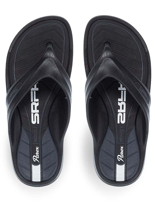 Luofu Herren-Flip-Flops Schwarz