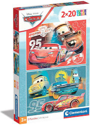 Clementoni Kids Puzzle Super Color Disney Cars 2x20 piese.