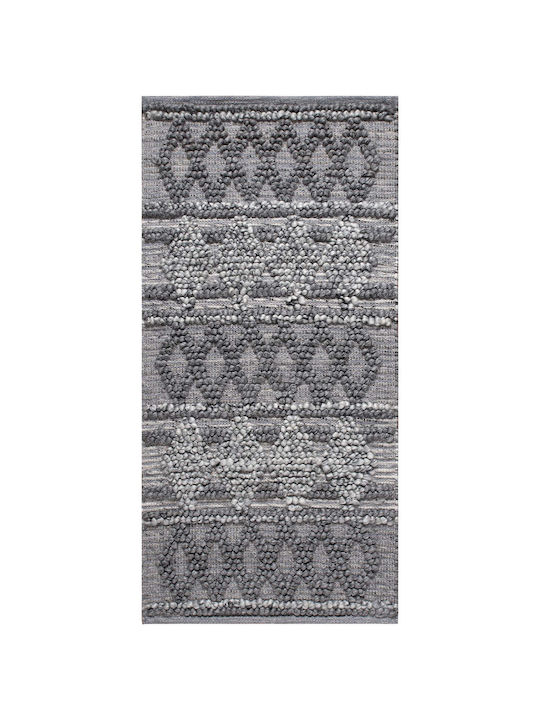 Silk Fashion Χαλί Ορθογώνιο Ανοιχτό Γκρι 60x130cm