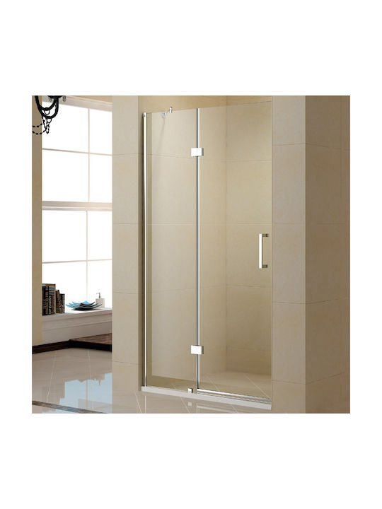 Karag Nano ON400110N Shower Screen for Shower with Sliding Door 110x195cm Clear Glass