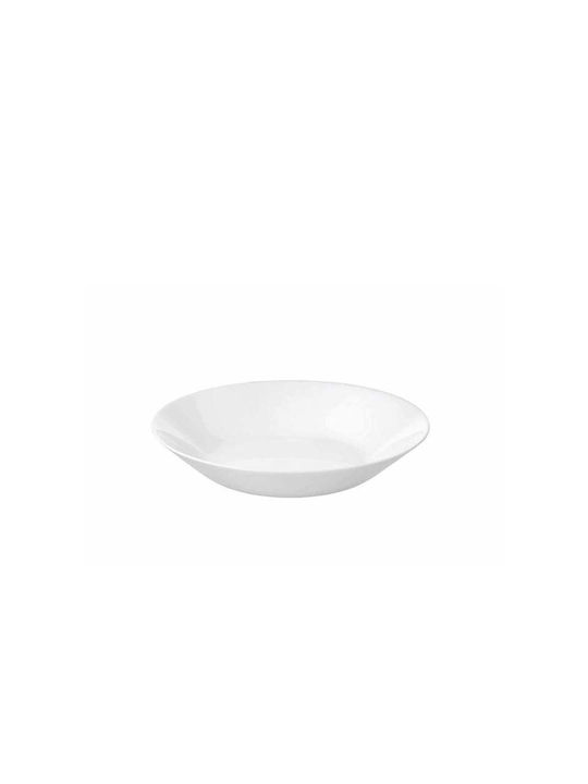 Homestyle Plate Soup made of Porcelain White with Diameter 21.5cm
