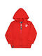 Beverly Hills Polo Club Kids Cardigan with Hood Red