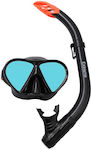 Extreme Diving Mask Silicone with Breathing Tube in Black color
