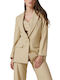 Enzzo Long Women's Blazer Beige