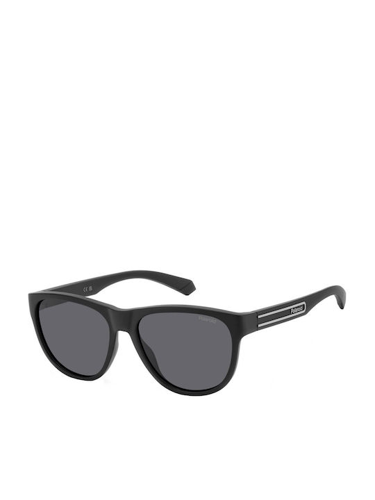 Polaroid Men's Sunglasses with Black Plastic Frame and Black Lens PLD2156/S 003/M9