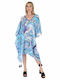 Aquablue Damen Kaftan Strand Sky Blue