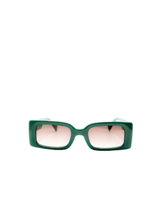 Tailor Made Knitwear Дамски Слънчеви очила с Зелен Пластмасов Рамка и Кафяв Слънчеви очила Леща TM15242 C6