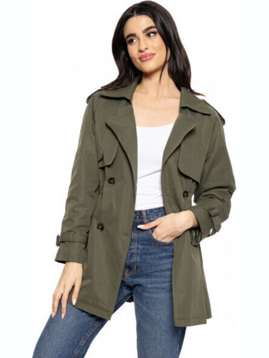 Splendid Femeie Khaki Trenci