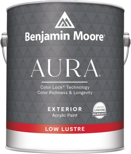 Benjamin Moore Aura Plastic Acrilyc Paint for Exterior Use Low Lustre 3.78lt