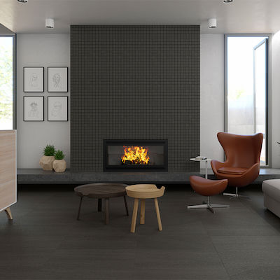 Argenta Ceramica Kursaal Floor Interior Matte Porcelain Tile 150x75cm Raven