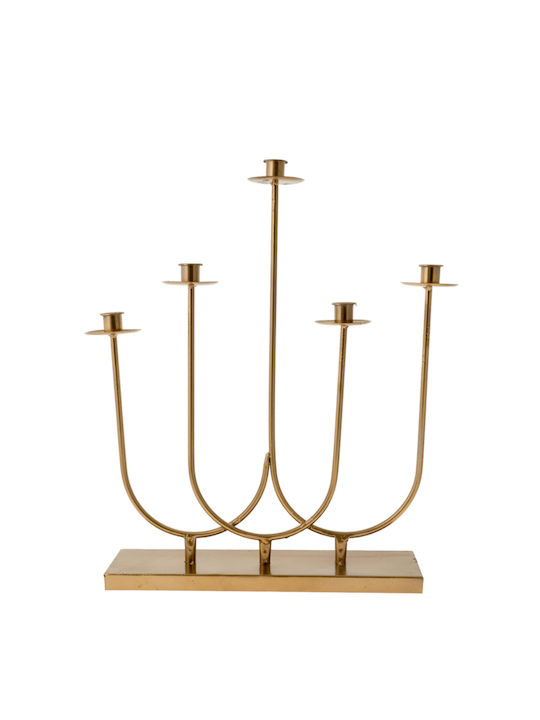 Candle Holder Metal in Gold Color 44.5x51.5x10cm 1pcs