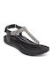 Women's Flat Sandals Anatomic in Black Color