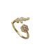 Copper ring Bo1287 - Gold/beige