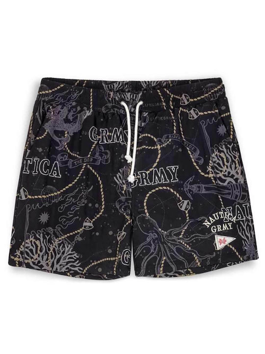 Grimey Herrenshorts Schwarz