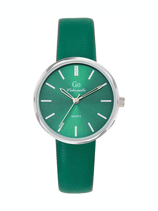 GO Mademoiselle Women's Watch with Green Leather Strap