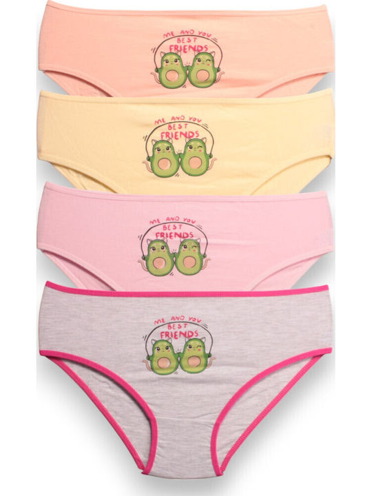 Berrak Set Kinder-Slips Multicolour 4Stück