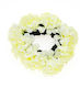 Stoffschal mit Blumen verziert Nelke-ecru Blumen