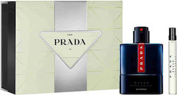 Prada Luna Rossa Ocean Eau De Parfum Set (edp 100ml Edp 10ml) Για Άνδρες