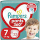 Pampers Diaper Pants 360° Pants No. 7 for 17+ kgkg 22pcs