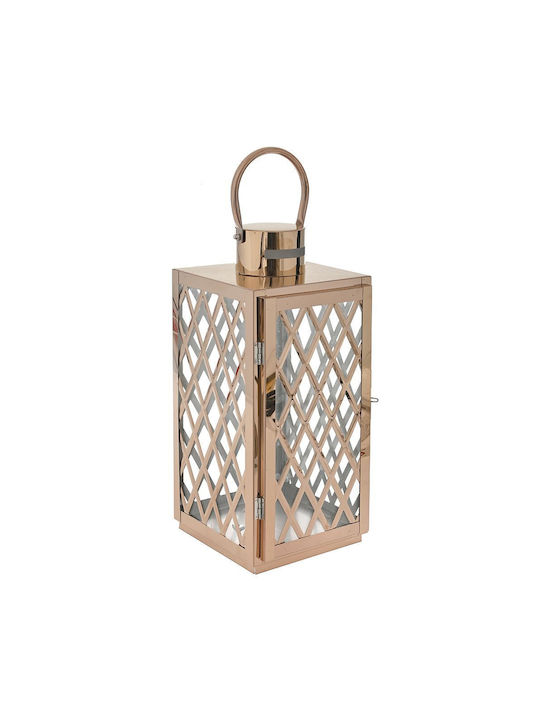 Iliadis Metallic Lantern Bronze 16x16x38cm