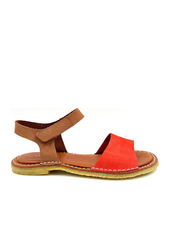 Chacal Sandale Casual Damă de Piele Portocalii