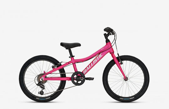 Ballistic Berg 20" Παιδικό Mountain Bike 7 Ταχυτήτων με Σκελετό Αλουμινίου Ροζ