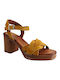 Commanchero Original Leather Women's Sandals Yellow