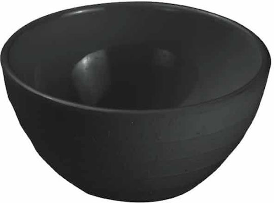 e-exoplismos Series Matte Serving Bowl Round made of Melamine Black with Diameter 10.5cm 10pcs