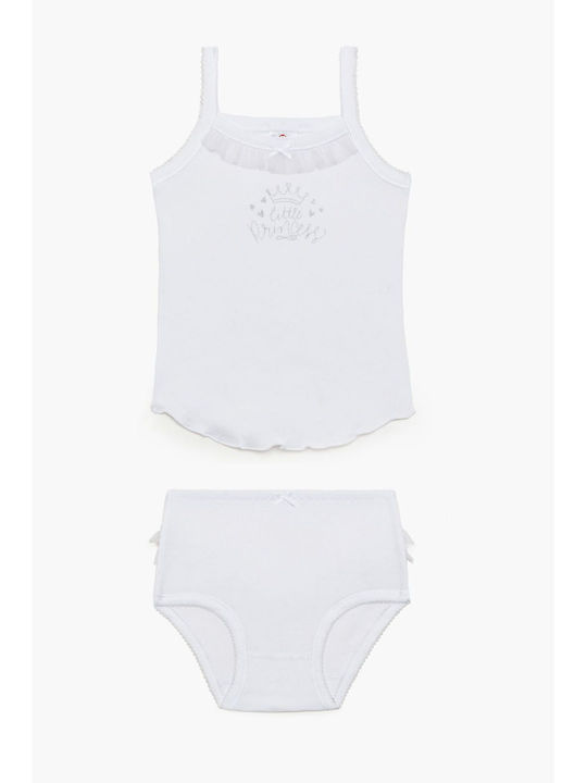 Βρεφικά Εσώρουχα Σετ 2 Τεμαχίων Princess 39202-2 Λευκό Pretty Baby