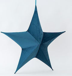 Eurolamp Fabric Christmas Decorative Pendant Star 44x32x80cm Blue